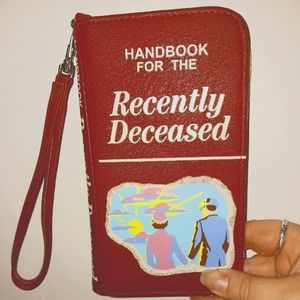 Hottopic Beetlejuice Handbook cellphone/wallet
